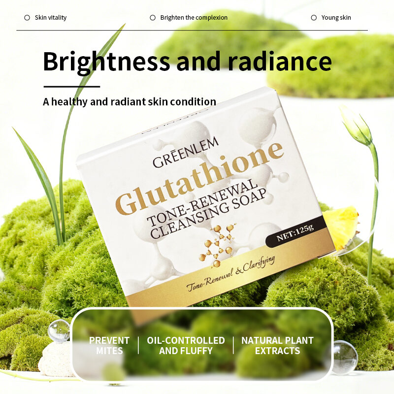 GreenLem Hot Selling Soap Glutathione Soap Bar Original Whitening Brightening Vitamin C Body Wash Turmeric Acid Soap(pic1)