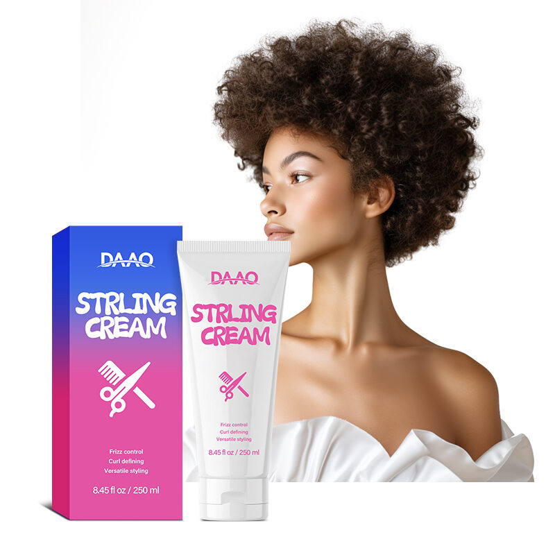 Wholesale 3 in 1 Herbal Styling Cream for Curly Wavy Hair Smooth Curl Defining and Frizz Control Moisturizing Benefits(pic5)