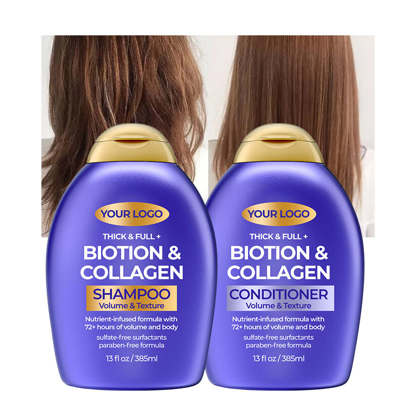 GreenLem BIOTION &COLLAGEN Cream Shampoo & Conditioner Set with for Silky Smoothness Oil-Control Hair-Loss Prevention(pic7)