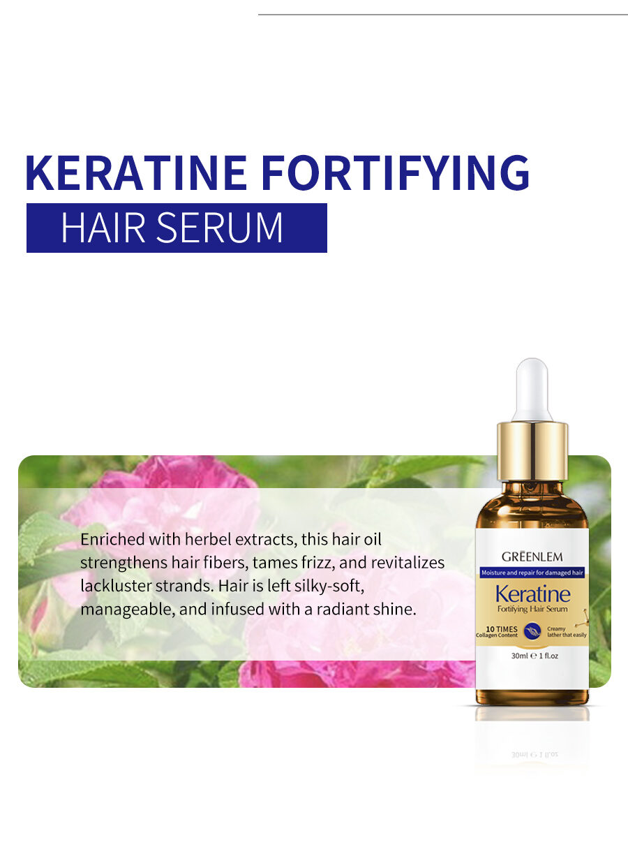 GreenLem Keratin Hair Care Set Gel Smoothing Nourishing Frizz Control Lightening Refreshing Brightening Organic Professional(pic6)