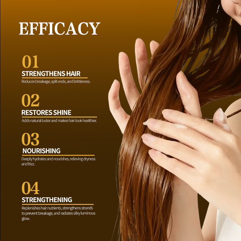 GreenLem Nourishing Anti-Frizz Moisturizing Smoothing Repairing UV Protection Lightening Cream Golden Caviar for Curly Hair(pic3)