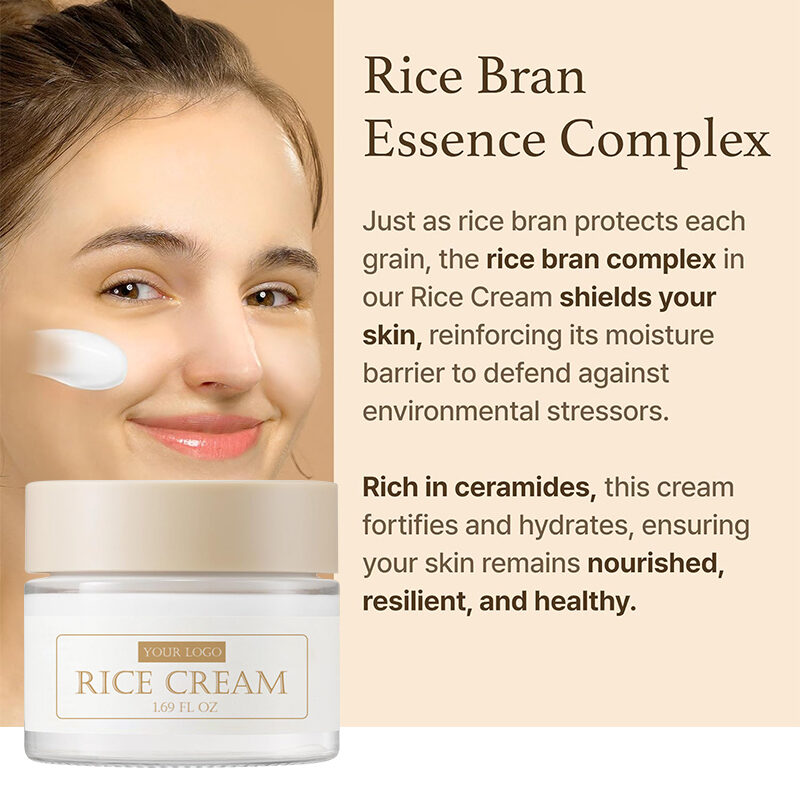 Korea Skin Care Beauty Product Rice Skin Whitening 41% Rice Bran Serum Face Hydrating Rice Face Cream(pic4)
