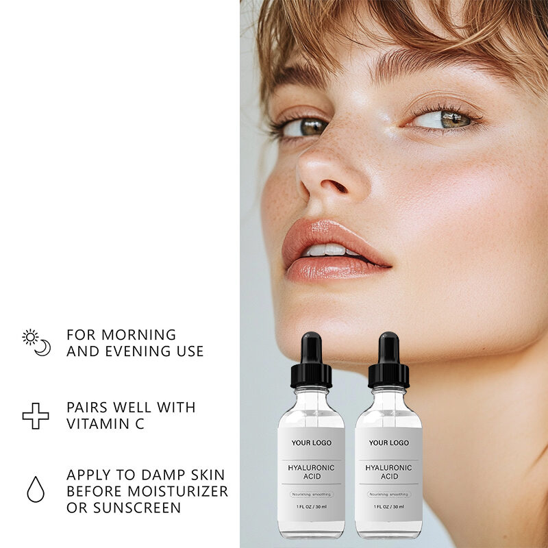 Wholesale Vegan Hyaluronic Acid Serum - Fragrance-Free Face Moisturizer with Collagen & Vitamin C for Skin Smoothing(pic4)
