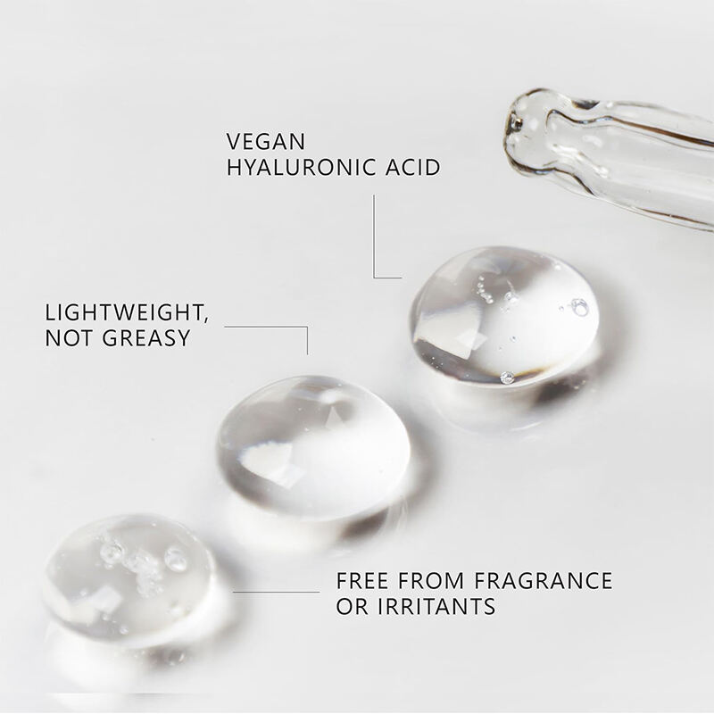 Wholesale Vegan Hyaluronic Acid Serum - Fragrance-Free Face Moisturizer with Collagen & Vitamin C for Skin Smoothing(pic5)