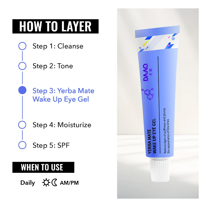 Dark Circle Corrector Puffy Eye Treatment Wake Instant Eye Gel Yerba Mate Caffeine Cooling Depuffing Anti-Fatigue Moisturizer(pic3) Dark Circle Corrector Puffy Eye Treatment Wake Instant Eye Gel Yerba Mate Caffeine Cooling Depuffing Anti-Fatigue Moisturizer(pic3)