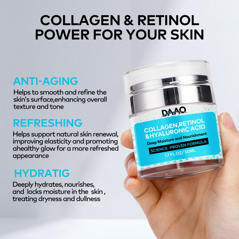 OEM Retinol Face Cream Moisturizing Firming Anti-Wrinkle Neck Cream with Collagen Hyaluronic Acid Cream(pic3) OEM Retinol Face Cream Moisturizing Firming Anti-Wrinkle Neck Cream with Collagen Hyaluronic Acid Cream(pic3)