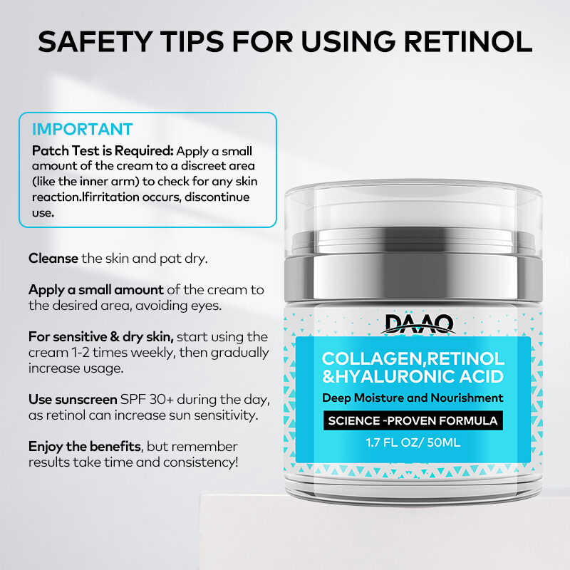 OEM Retinol Face Cream Moisturizing Firming Anti-Wrinkle Neck Cream with Collagen Hyaluronic Acid Cream(pic4) OEM Retinol Face Cream Moisturizing Firming Anti-Wrinkle Neck Cream with Collagen Hyaluronic Acid Cream(pic4)