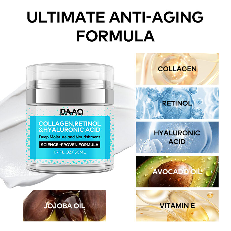 OEM Retinol Face Cream Moisturizing Firming Anti-Wrinkle Neck Cream with Collagen Hyaluronic Acid Cream(pic6) OEM Retinol Face Cream Moisturizing Firming Anti-Wrinkle Neck Cream with Collagen Hyaluronic Acid Cream(pic6)