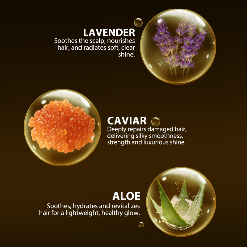 GreenLem Golden Caviar Hair Care Salon Scalp Hydrating Hair Mask Coconut Collagen Oil Nourishing and Hair-Repairing Cream(pic4)