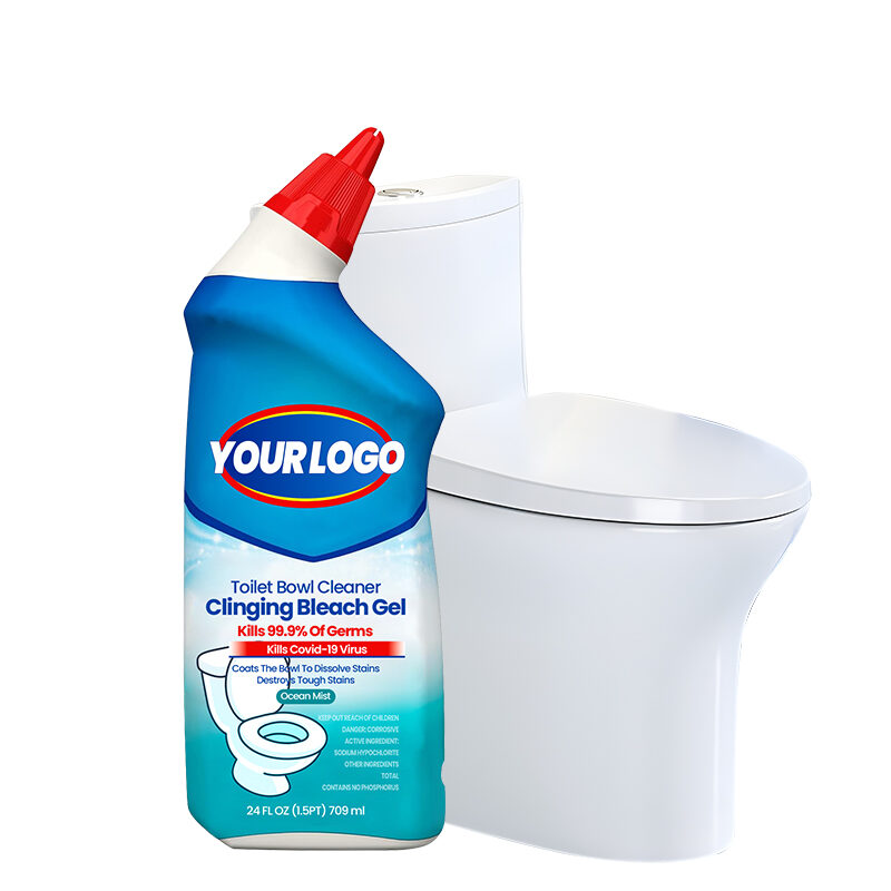 Ocean Mist Clinging Bleach Gel Disposable Toilet Bowl Cleaner for Bathroom Removes Yellow Stains Air and Odor(pic1)