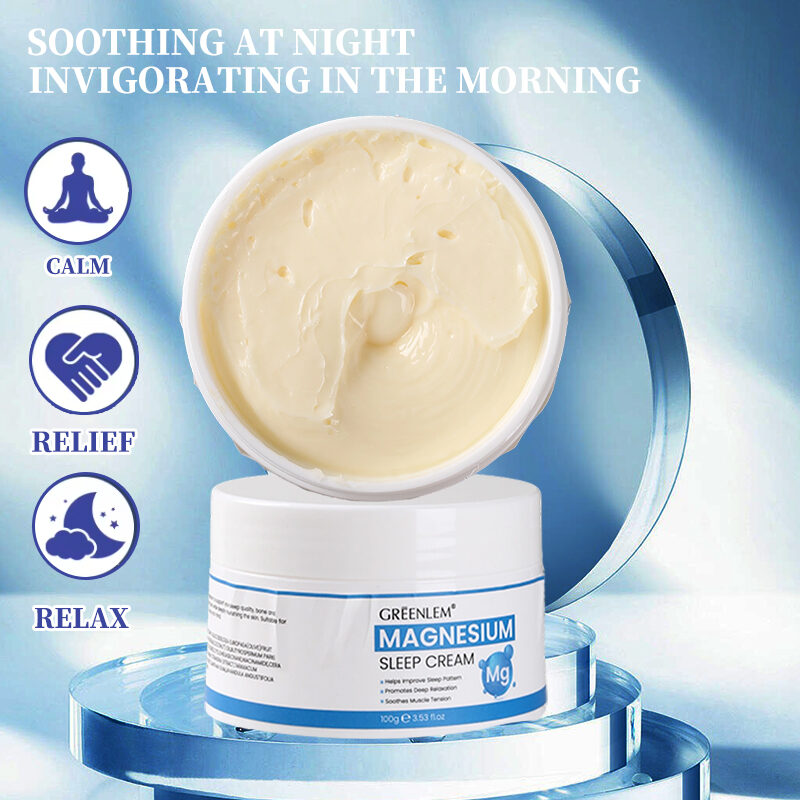 Organic Good Night Sleep Cream Pure Zechstein Magnesium Supports Sleep Heart Bone Muscle Health Lavender Oil for Body(pic1) Organic Good Night Sleep Cream Pure Zechstein Magnesium Supports Sleep Heart Bone Muscle Health Lavender Oil for Body(pic1)
