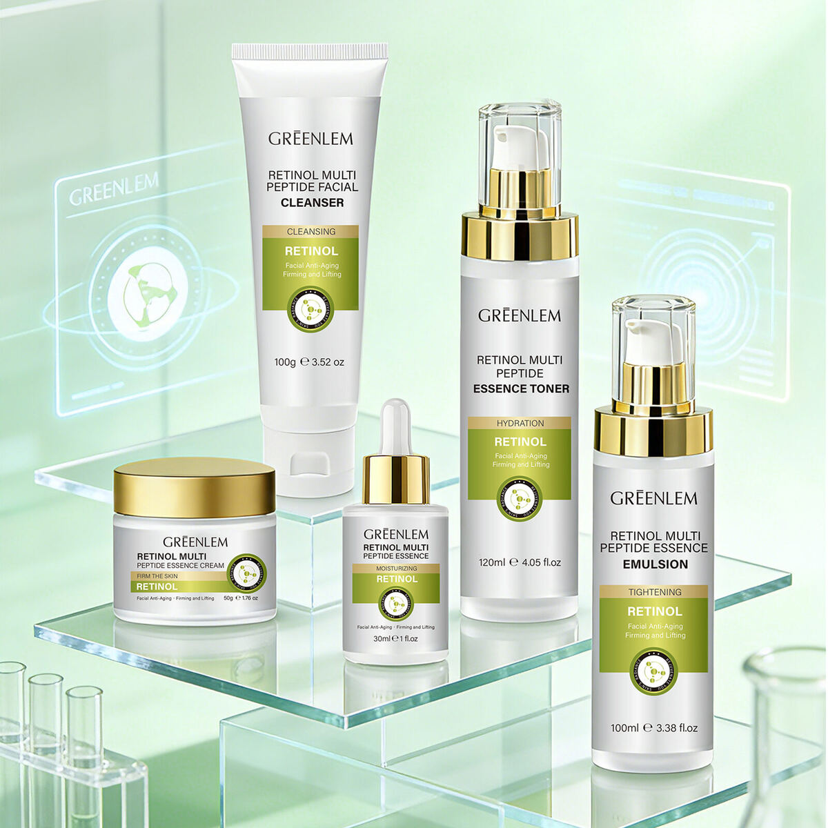 For Facial Serum Anti-Aging Formula Targets Fine Lines Wrinkles & Uneven Tone for Smoother Brighter Skin(pic3)