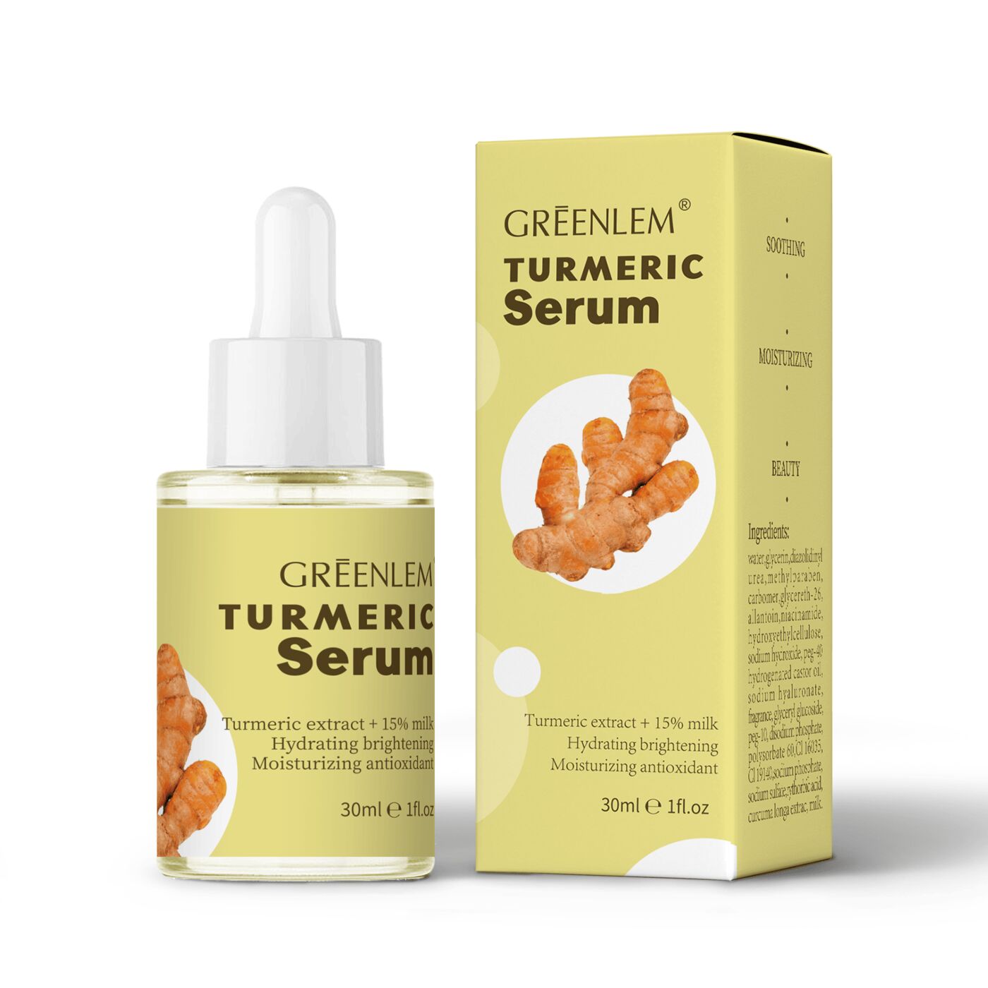 Greenlem TURMERIC Serum Improve Your Ski