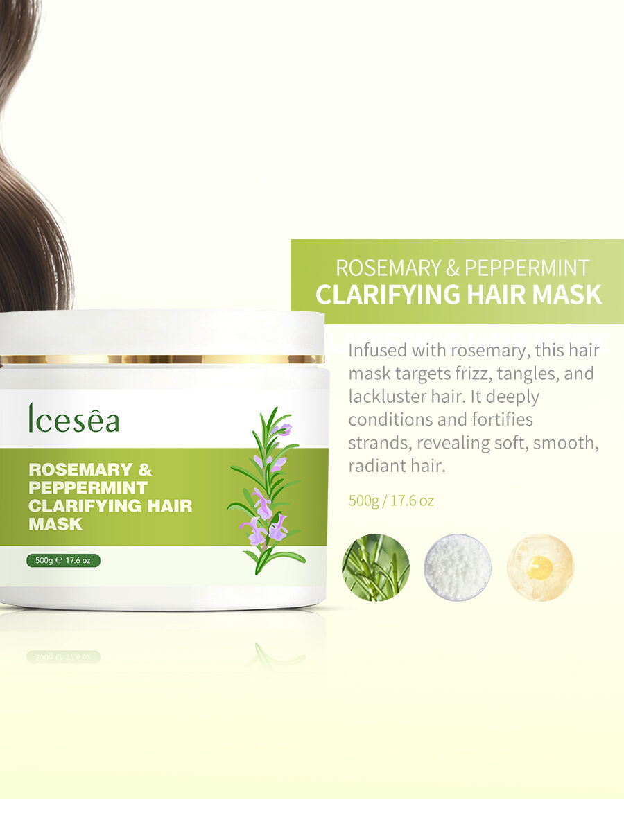 Icesea Rosemary Mint Hair Care Set Dandruff Removal, Oil Control, Damaged Hair Repair(pic5)