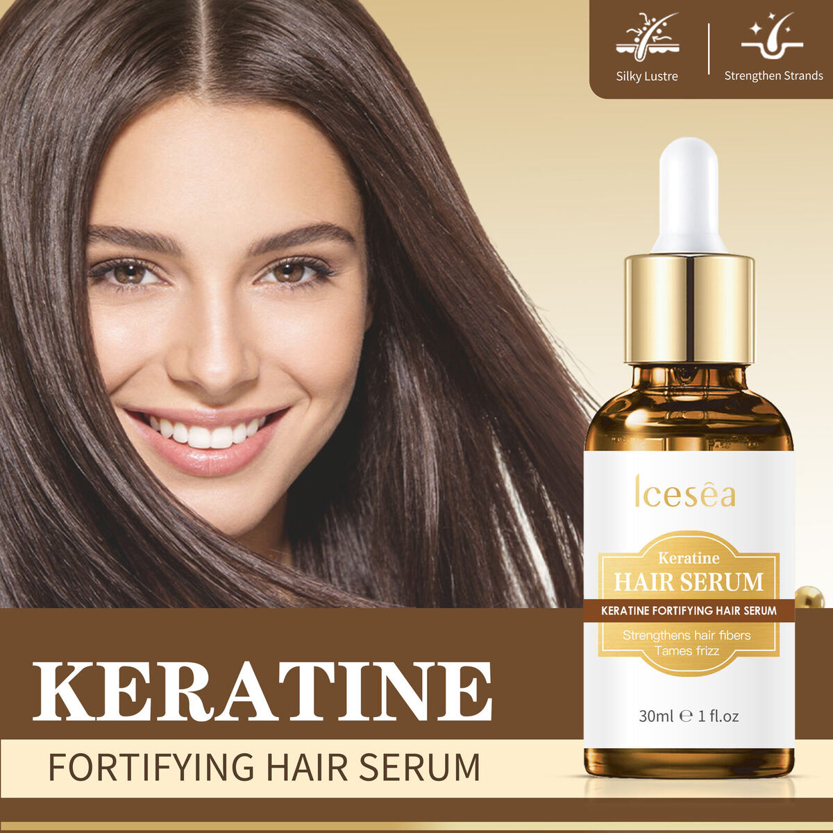 Keratine Fortifying Hair Serum(pic1)
