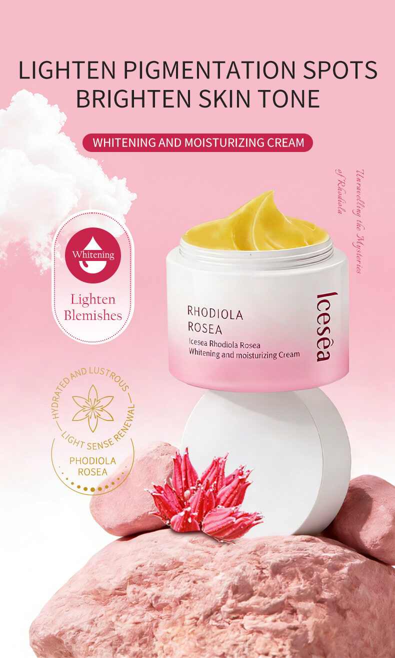 Icesea Rhodiola Rosea Moisturizing and Whitening Cream - Reduces Dark Spots(pic1)