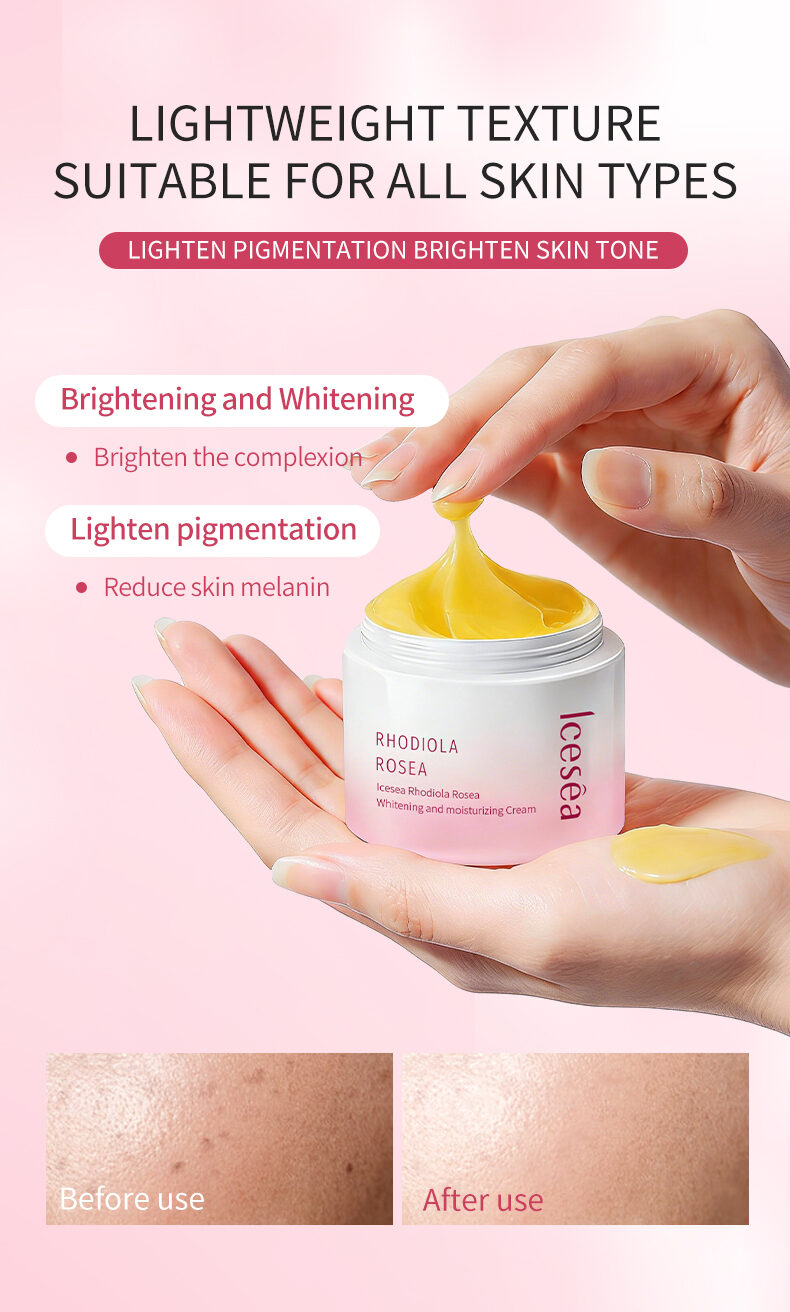 Icesea Rhodiola Rosea Moisturizing and Whitening Cream - Reduces Dark Spots(pic4)