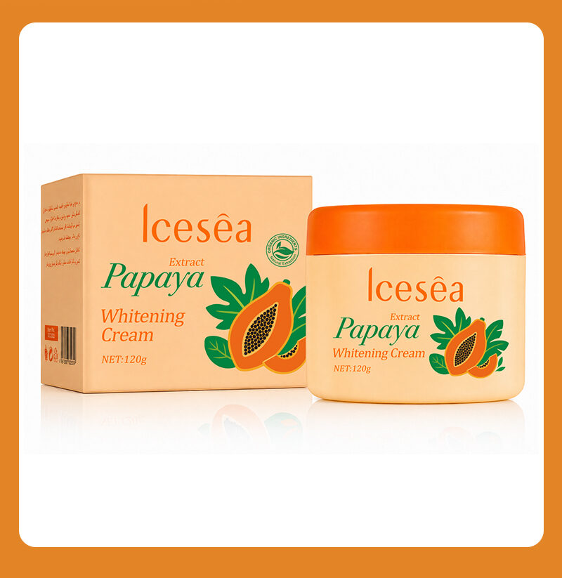Icesea Moisturizing Day Use Skin Brightening Face Cream with Papaya Extract and Vitamin E OEM/ODM(pic6)
